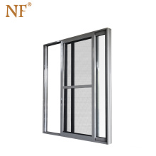 Patio security sliding front door with mesh screen